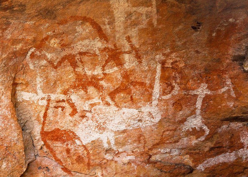 Mt Grenfell Aboriginal Art near Cobar Australia