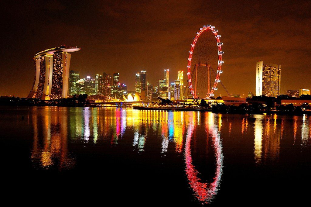 The Singapore Flyer, a giant Ferris wheel in Singapore
