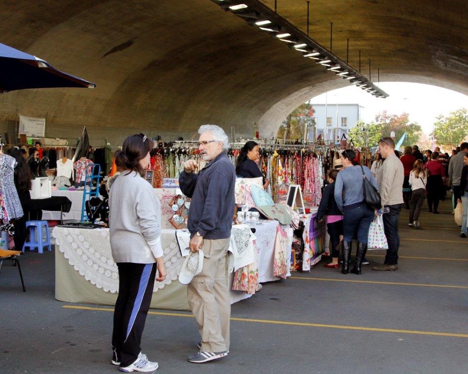 Kirrabilli Markets, situated under an arch of the Sydney Harbour Bridge