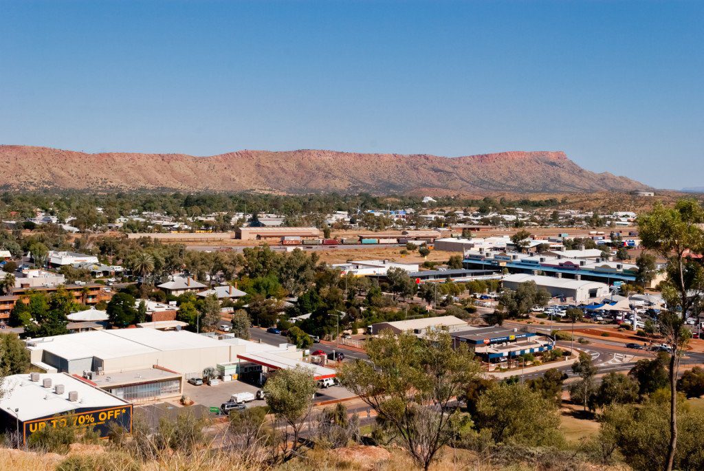 the view over Alice Springs, Northern Territory Australia