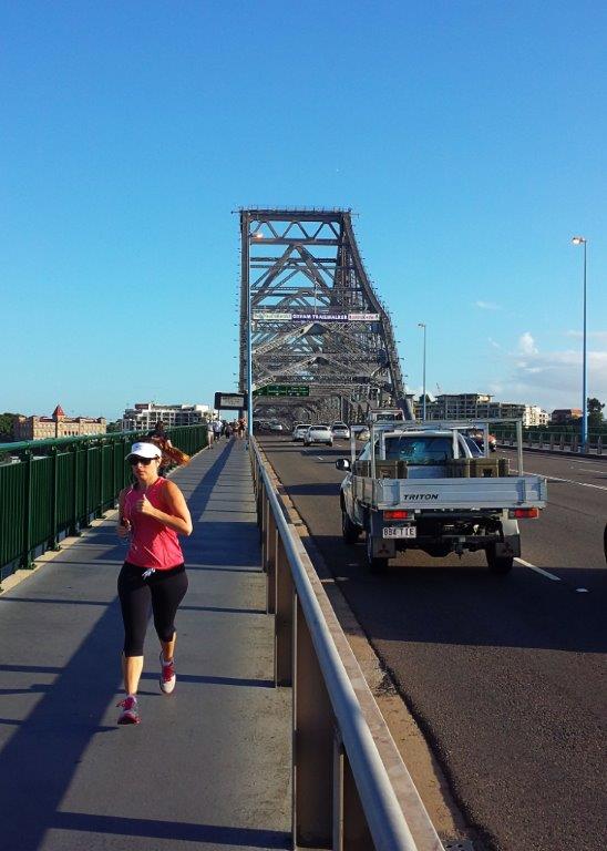 Crossing the Storey Bridge in Brisbane