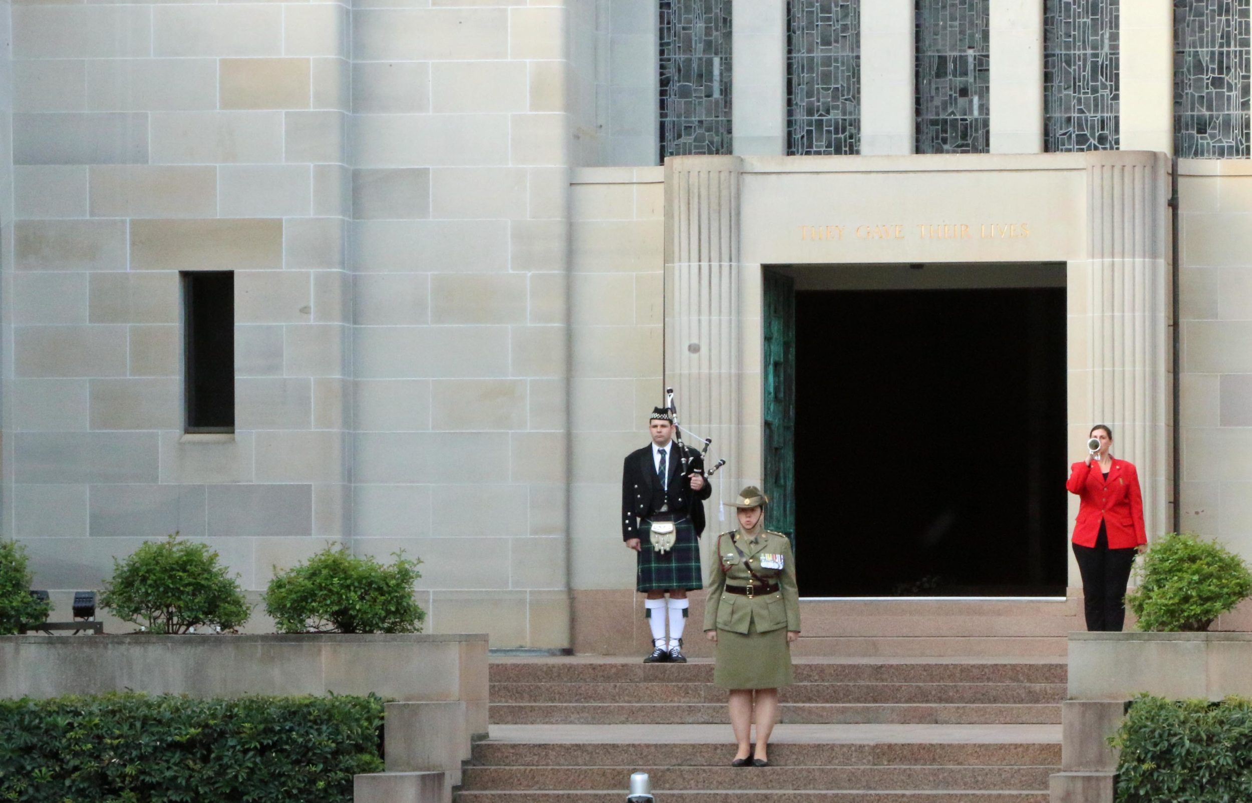 The Last Post Ceremony at the Australian War Memorial in Canberra