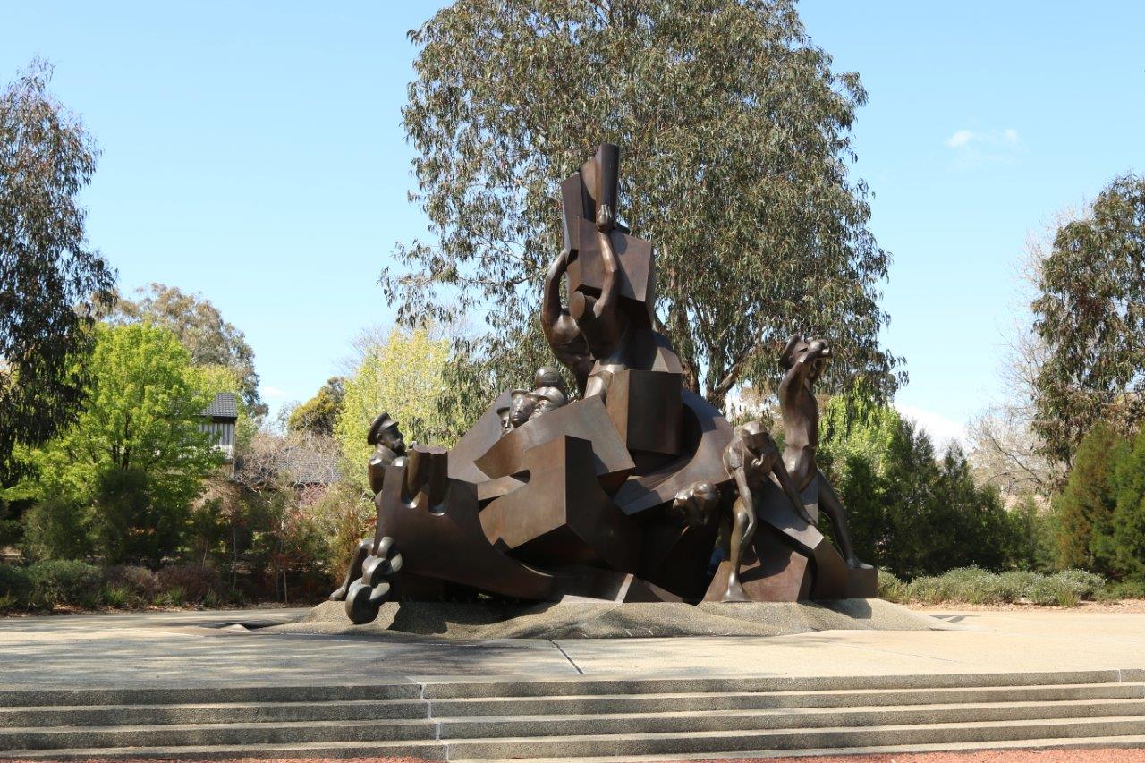 Royal Australian Navy Monument on Memorial Avenue in Canberra Australia