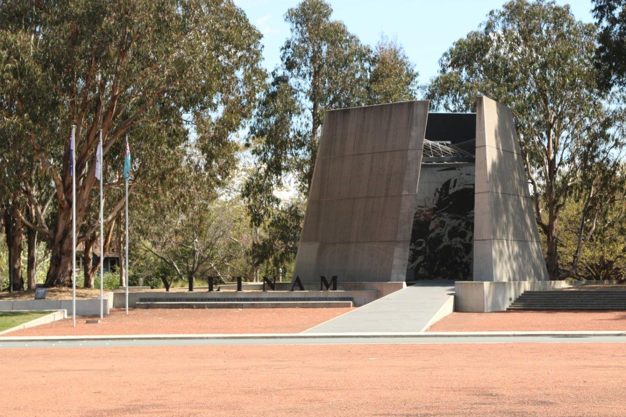 Vietnam War Monument on Memorial Avenue in Canberra Australia