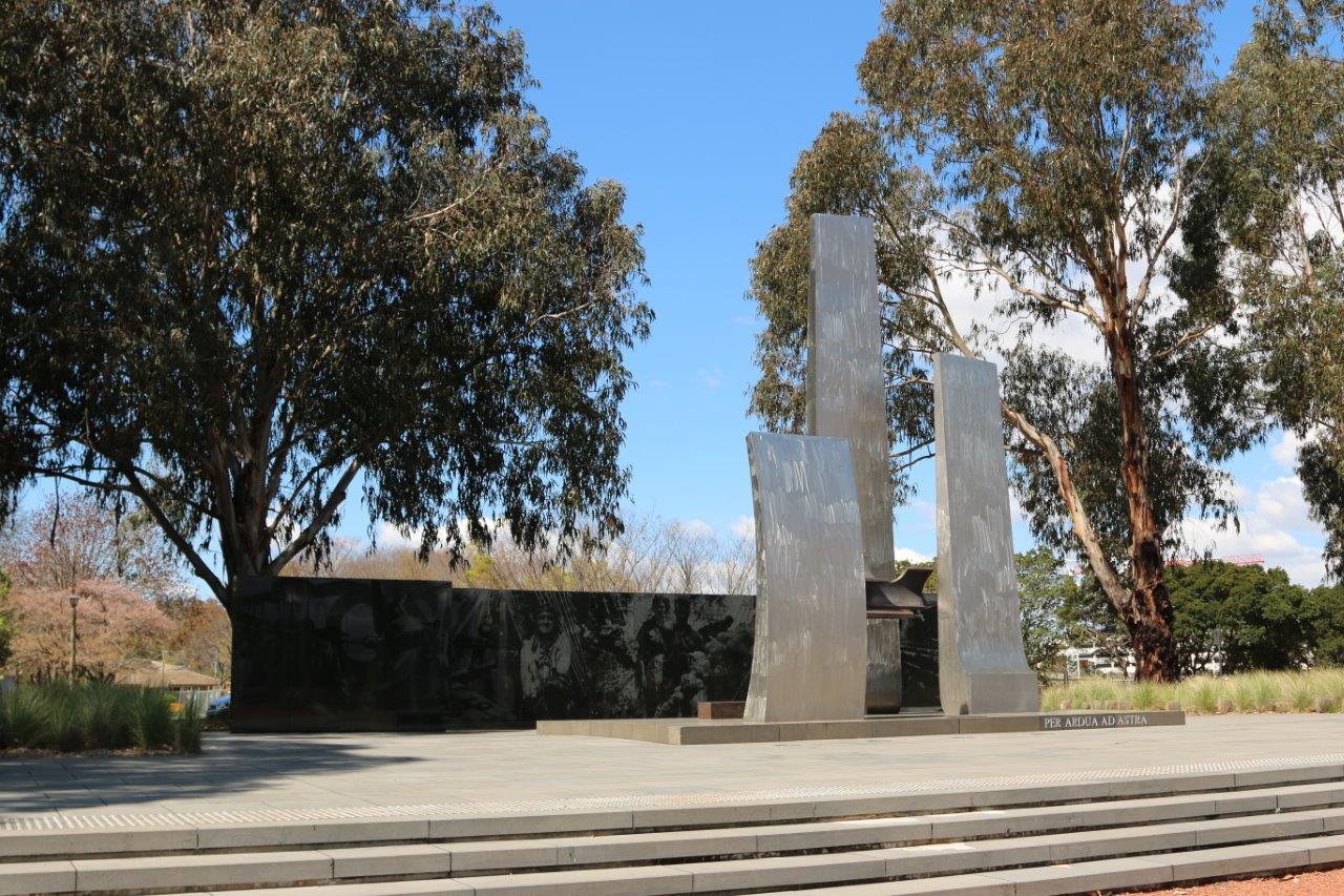 Royal Australian Air Force Monument on Memorial Avenue in Canberra Australia