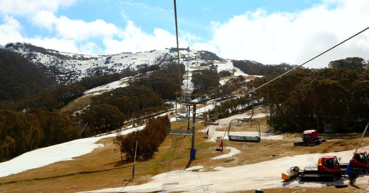 On the Chairlift to the Top of Thredbo in the Snowy Mountains Australia!