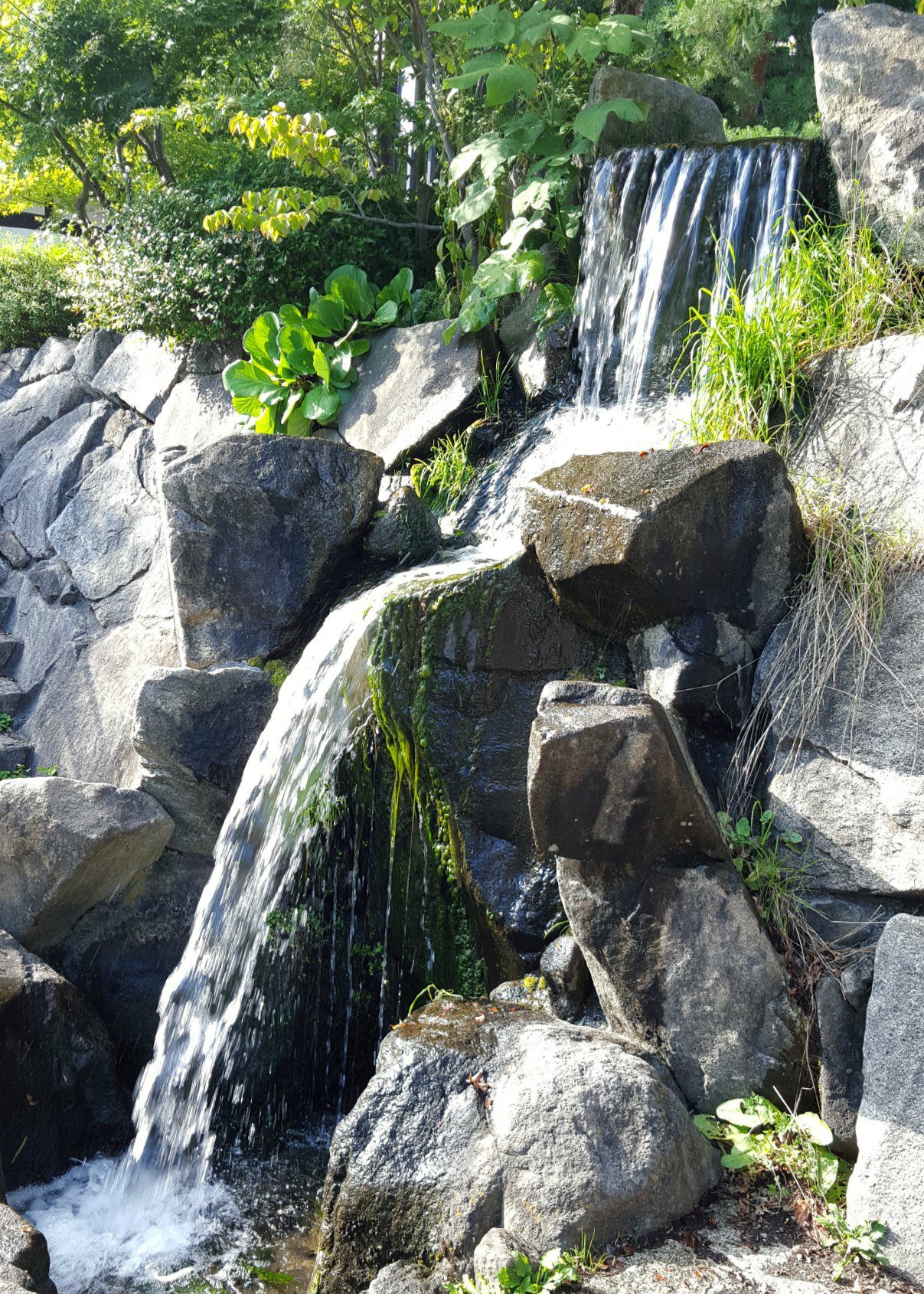 Waterfall near Nawate St in Matsumoto Japan