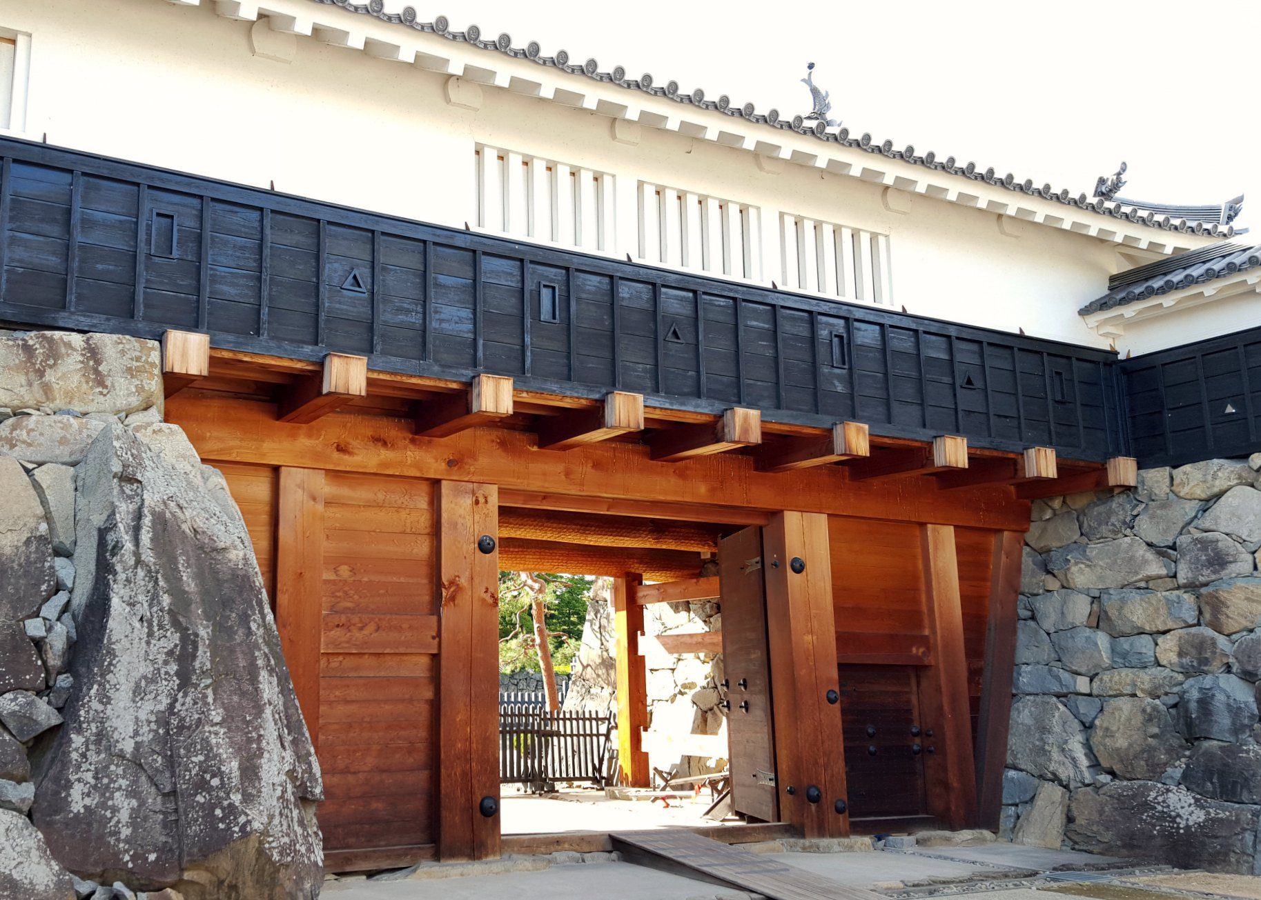 Eastern Taikomon Gate at Matsumoto Castl, Japan
