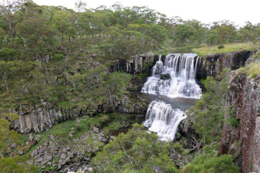 Top Tier of Ebor Falls on Waterfall Way Australia