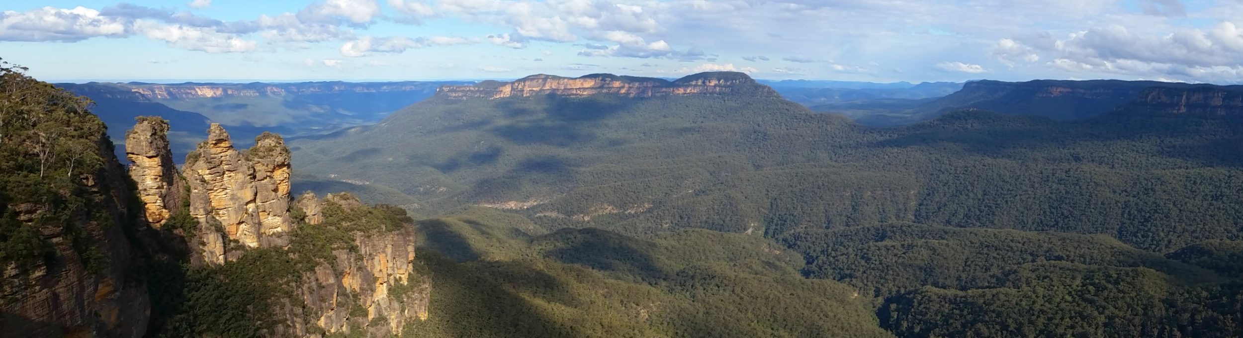 Panoramic View from Echo Point Katoomba in the Blue Mountains Australia