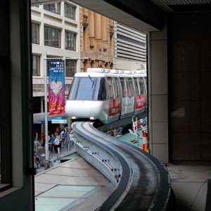 The extinct Sydney Monorail - it shut down on 1 Jul 13