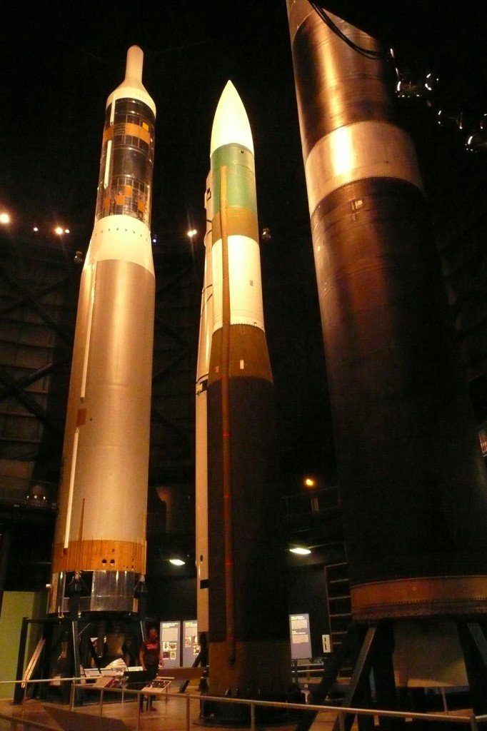 Display of Inter Continental Ballistic Missiles - which were just a bit confronting...