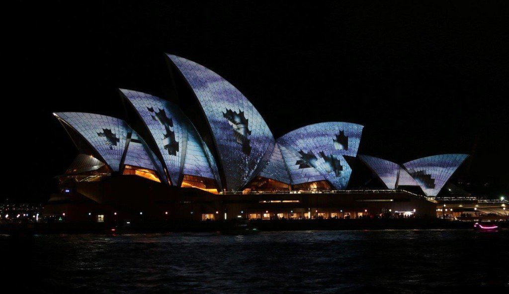 Sydney Vivid Festival - Projections on the Sydney Opera House, Australia