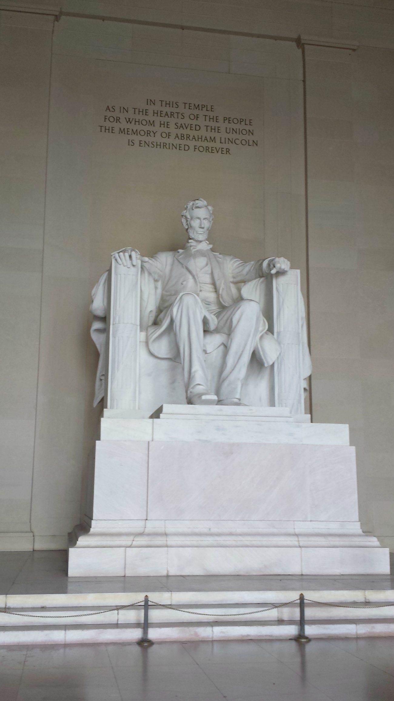 The Lincoln Memorial in the National Mall, Washington DC