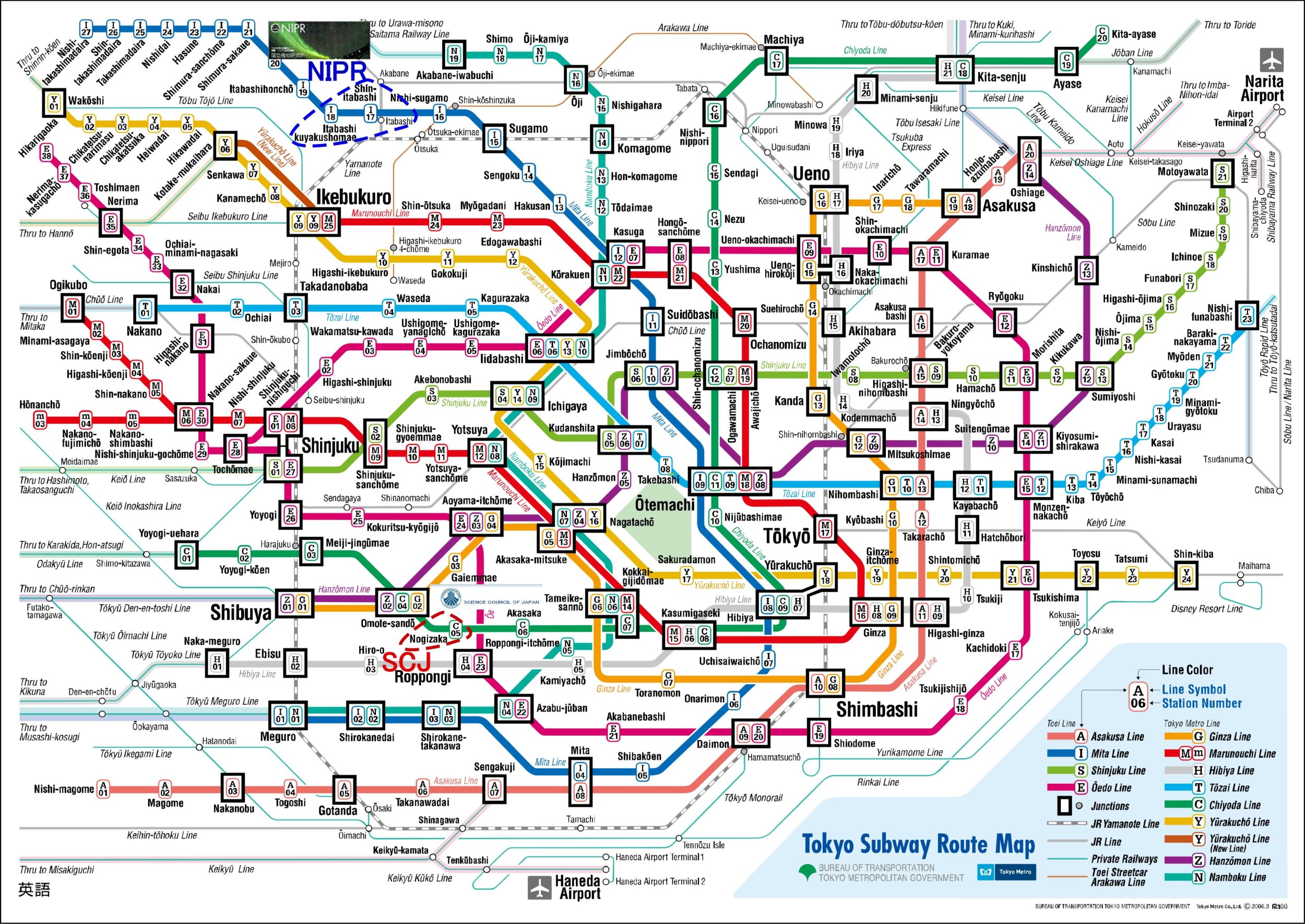 Tokyo Train Map