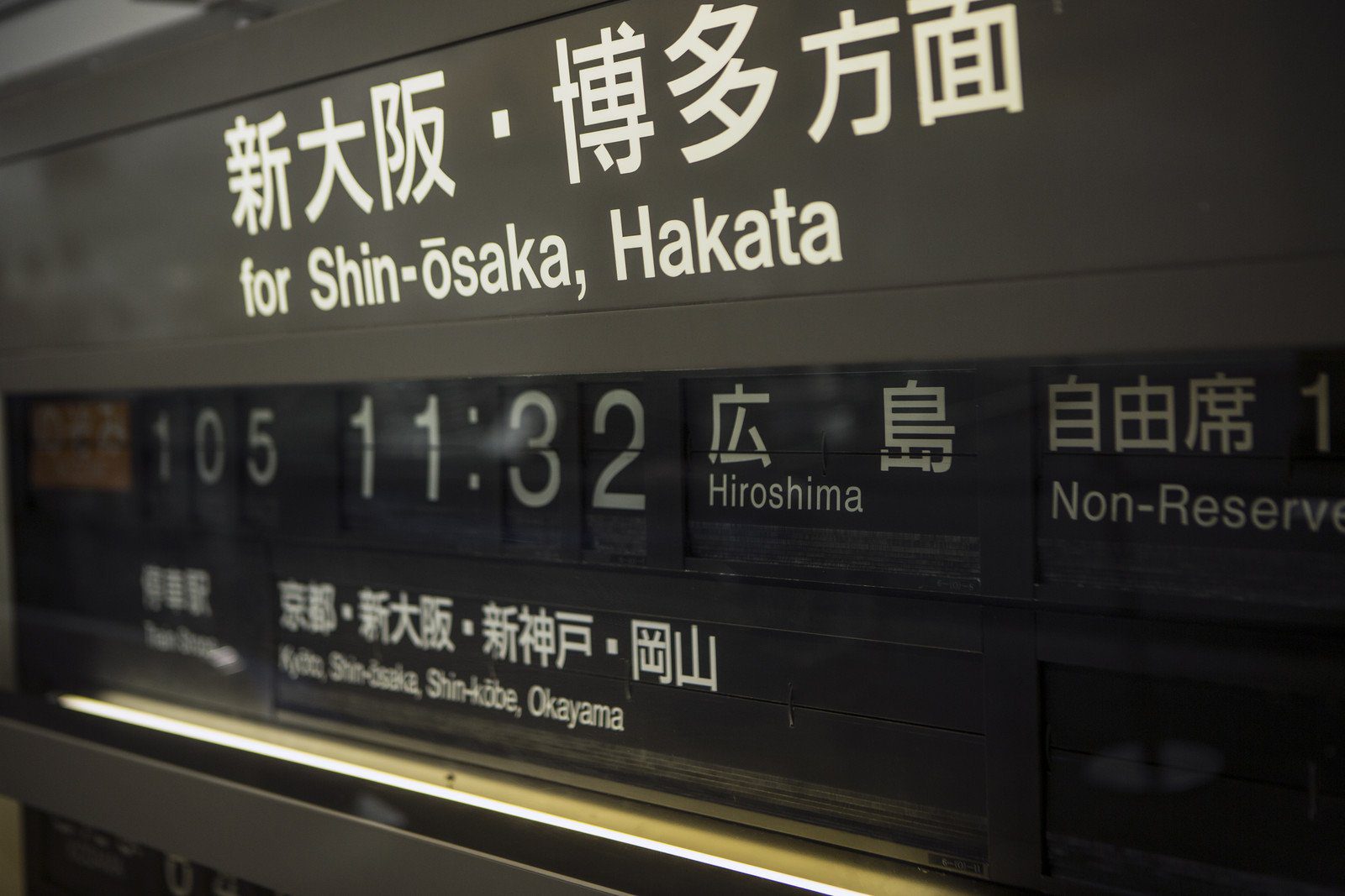 Japan Rail JR Station Sign
