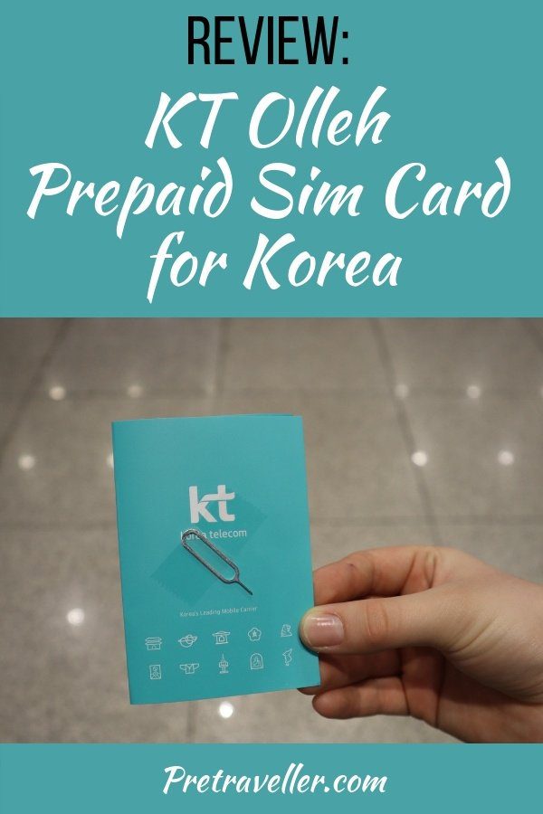 Review - KT Olleh Prepaid Sim Card for Korea