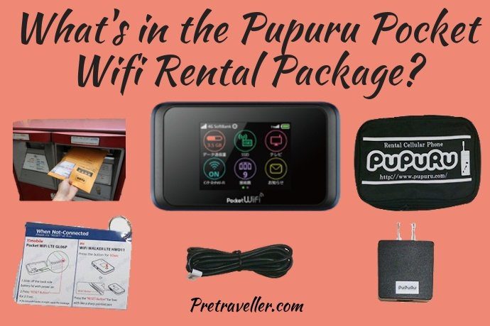 What is in the Pupuru pocket wifi package?
