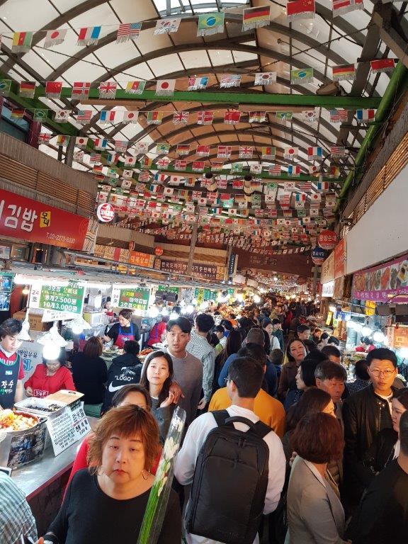 Gwangjang Food Market in Seoul, South Korea