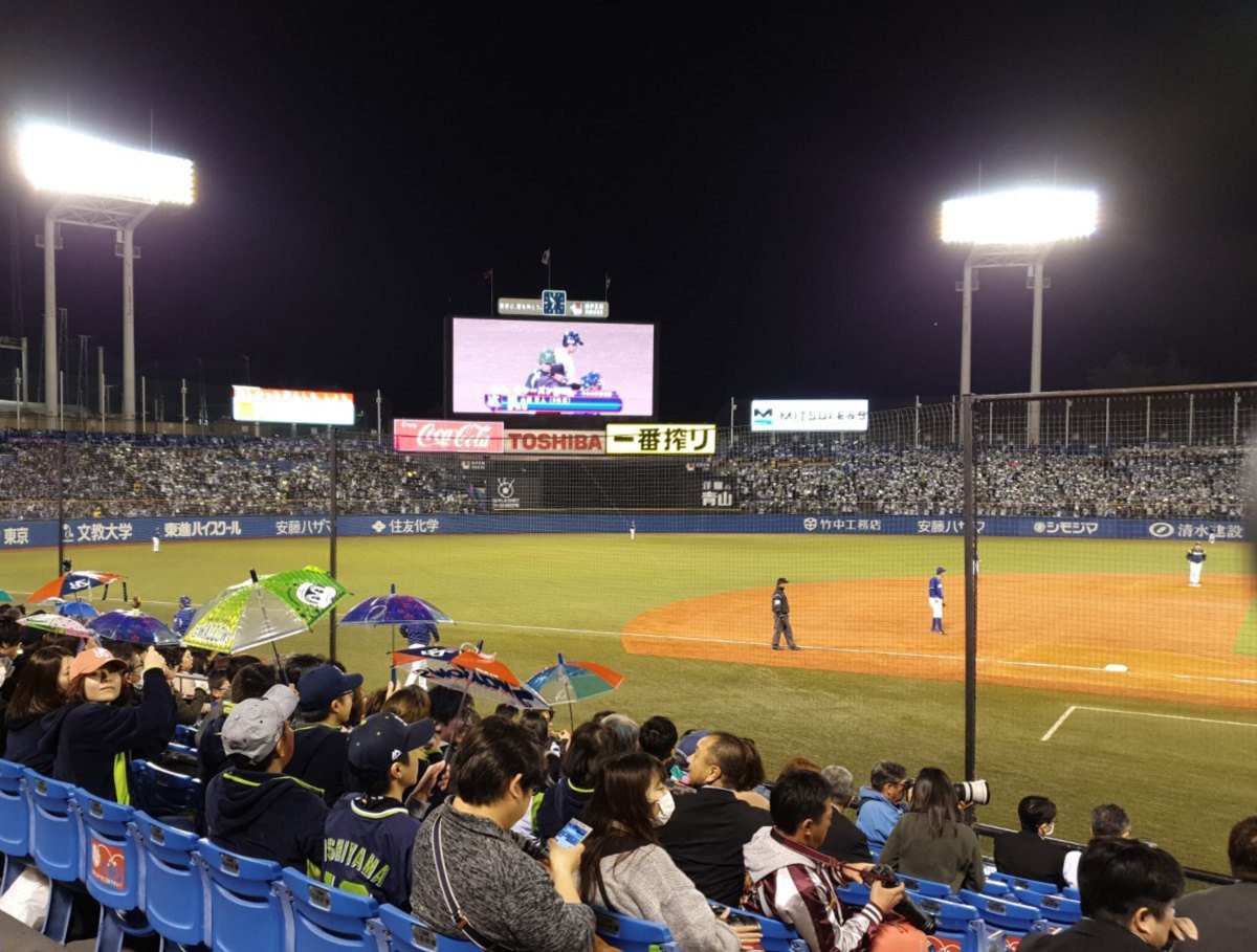 Baseball Match at Meiji Jingu Stadium
