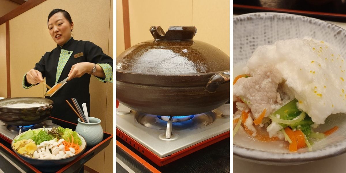 KAI Hakone Keiseki Dinner - KAI Hakone Special Dish, Soy Milk Meringue Hot Pot