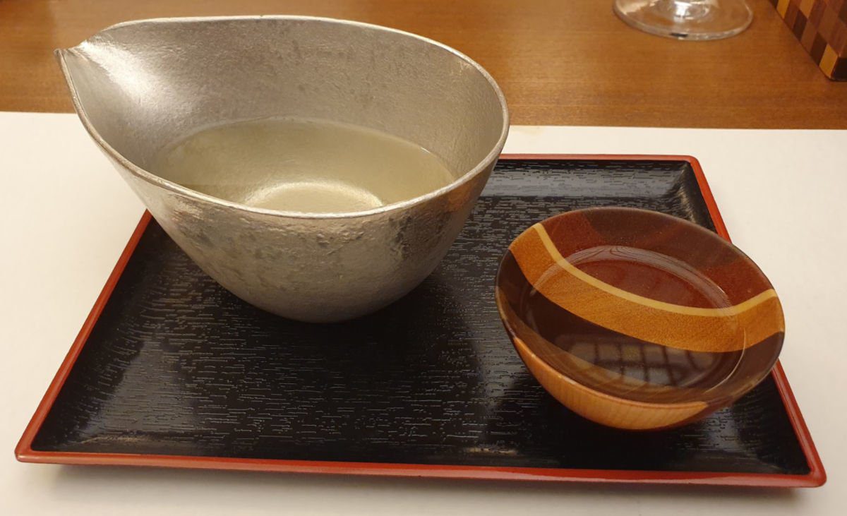 KAI Hakone Keiseki Dinner - Local Sake in a Chilled Jug