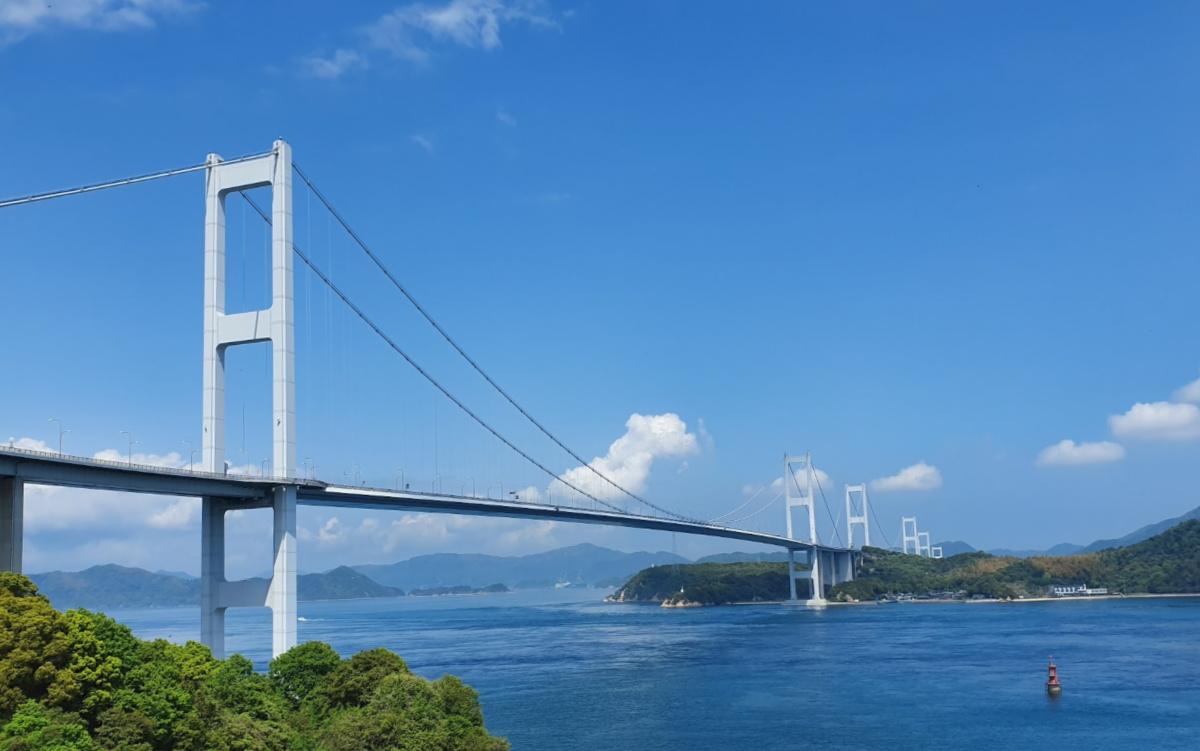 Shiminami Kaido Bicycle Ride - Start of the Route from Imabari