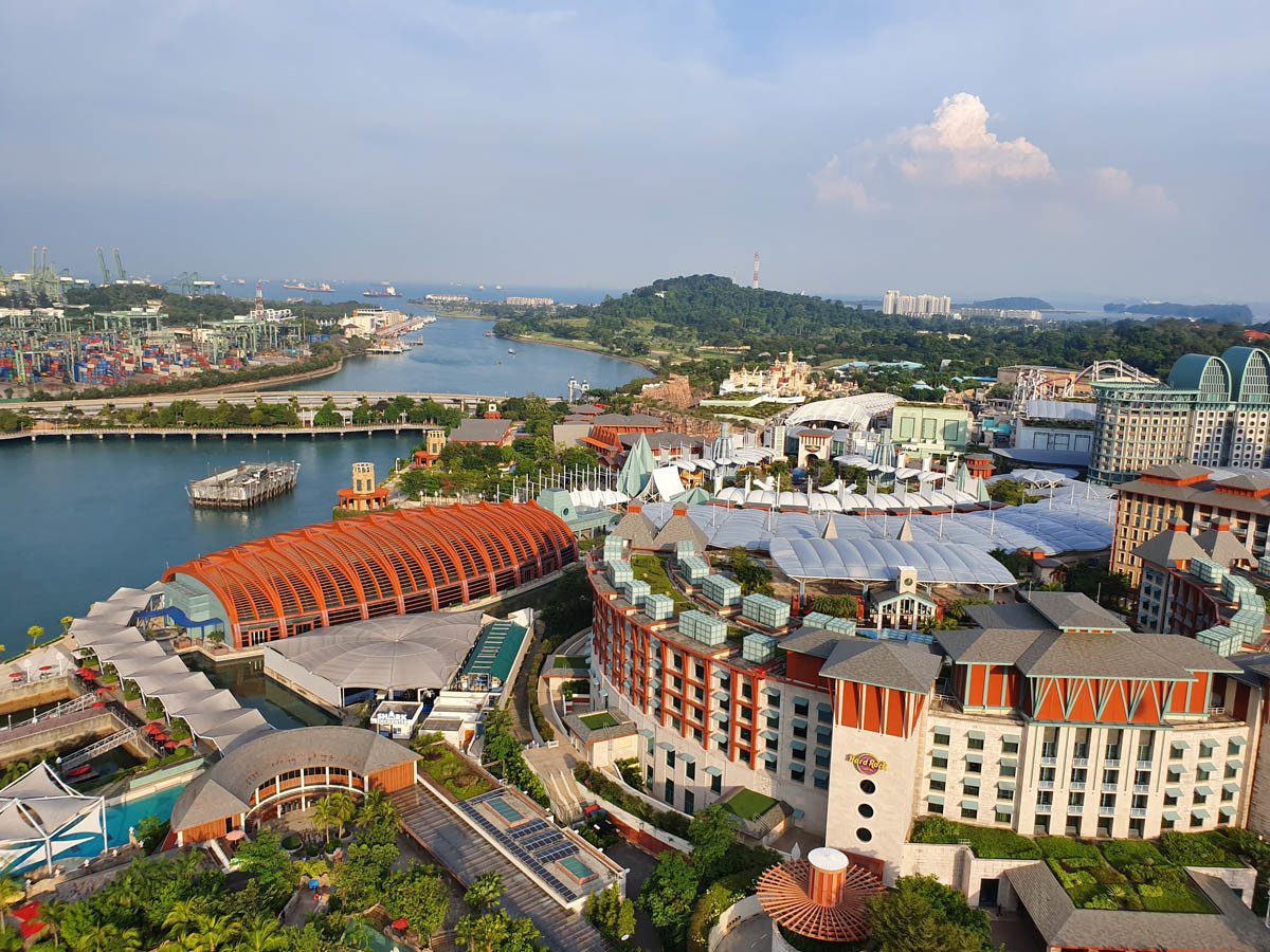 View of Sea Life Aquarium, Hard Rock Hotel and Universal Studios Singapore