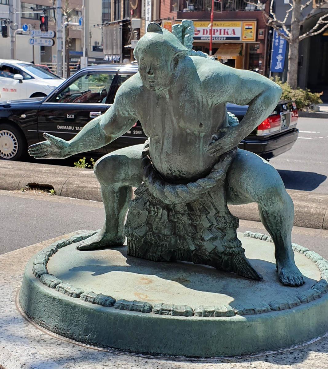Sumo Wrestler Statue
