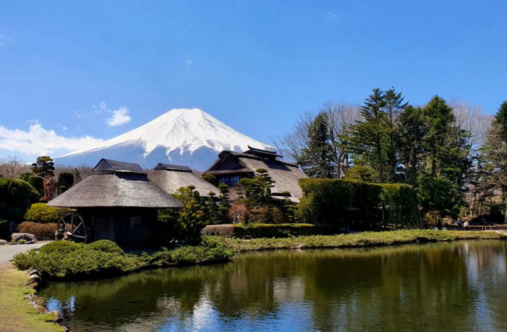View of Mt Fuji at from Oshino Hakkai Village