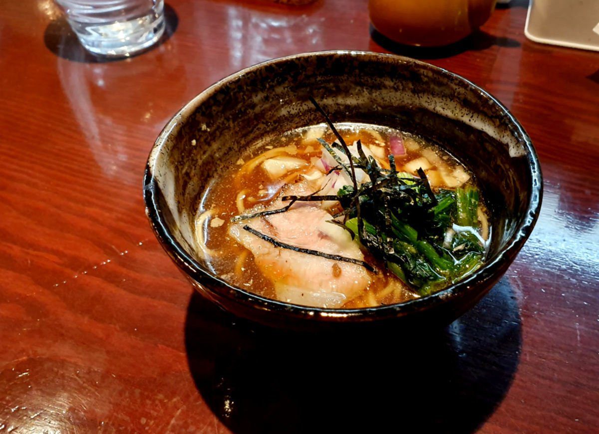 Tokyo Ramen Tour Stop 1 - Niboshi - Shio - Dried Fish Ramen in a lighter sea salt broth