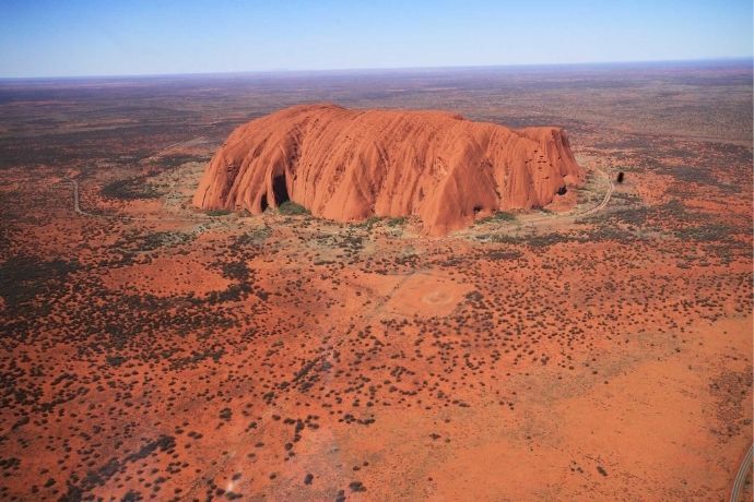 View of Uluru from the Air