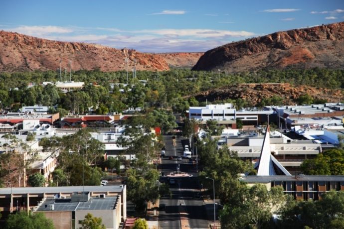 Views over Alice Springs, NT